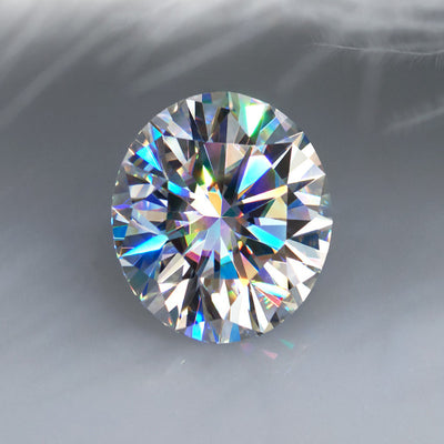 Moissanite 925 Sterling Silver Ring – Rainbow Stone Engagement & Statement Jewelry