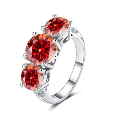 Moissanite 925 Sterling Silver Ring – D-Color VVS Solitaire Engagement Ring