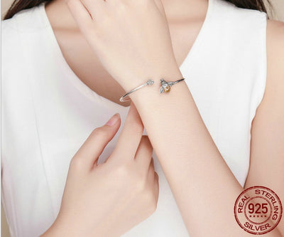 Sterling Silver 925 Bracelet – Hypoallergenic Water-Resistant Women's Bracelet