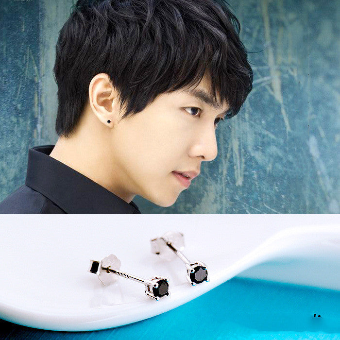 Sterling Silver Men's Hoop Earrings – Waterproof Hypoallergenic Men's Jewelry
